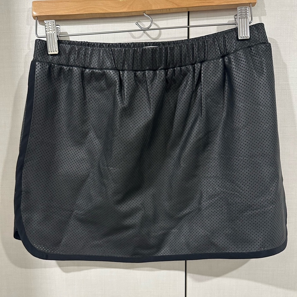 Thakoon black leather mini skirt, size 4